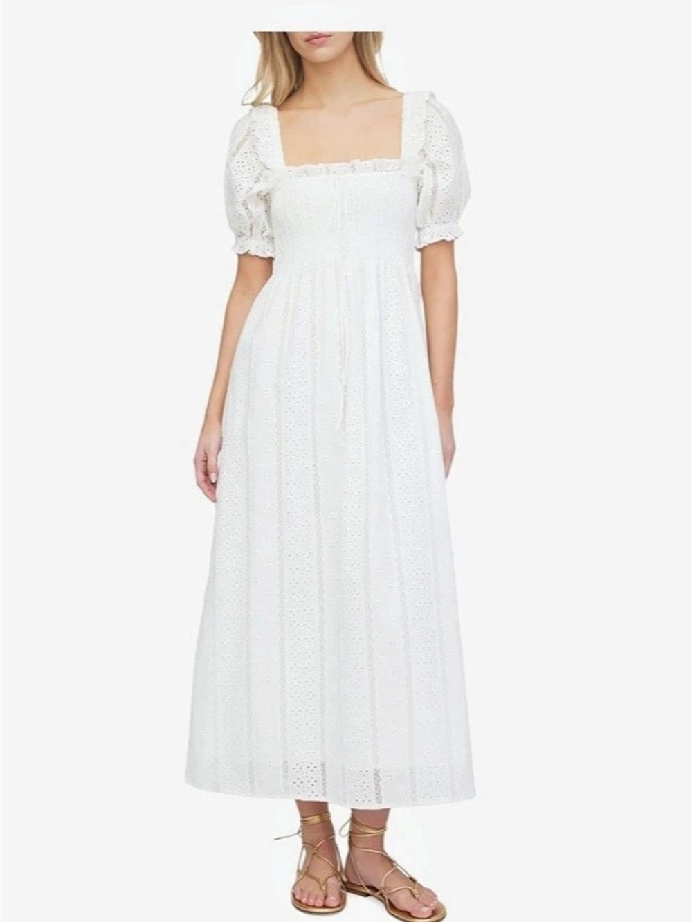 Hill House Home The Rosetta Nap Dress White Maxi Dress